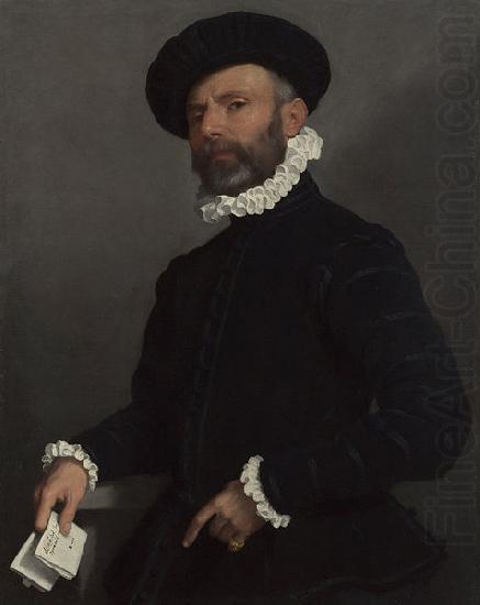 Portrait of a Man holding a Letter, Giovanni Battista Moroni